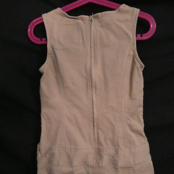 Y2K OLD NAVY Clothing Co. Uniform size 6 Sleeveless Cotton Dress Zip-Up Back - Picture 13 of 16